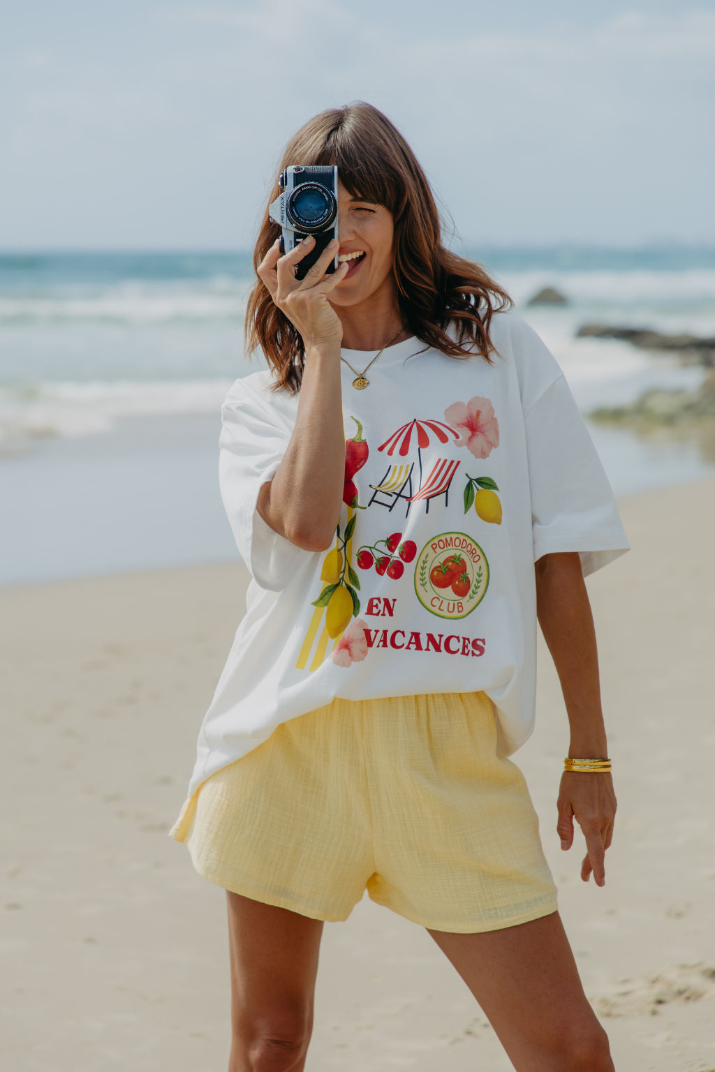 Brooklyn Cotton Shorts - Yellow