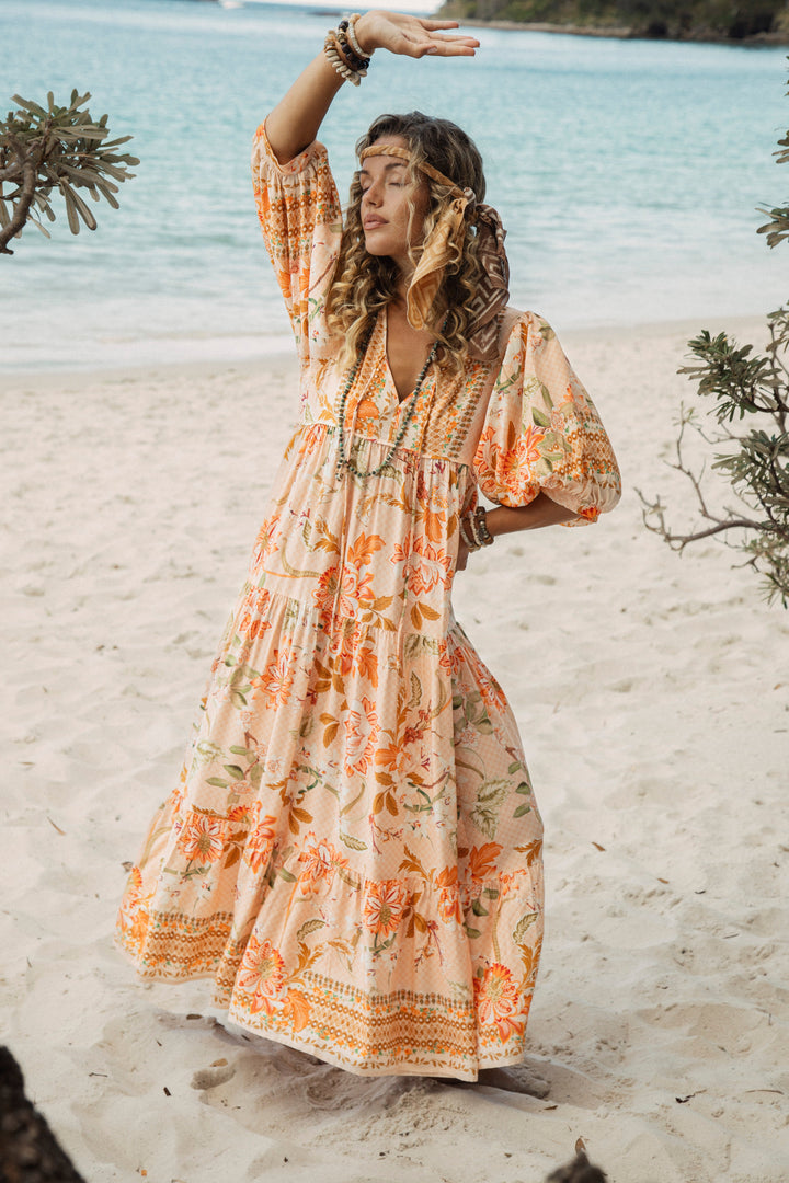 Coral Sands Smock Dress