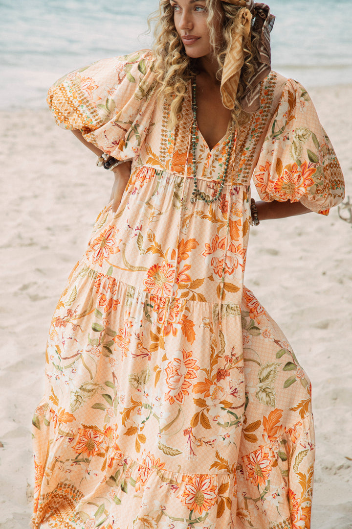 Coral Sands Smock Dress