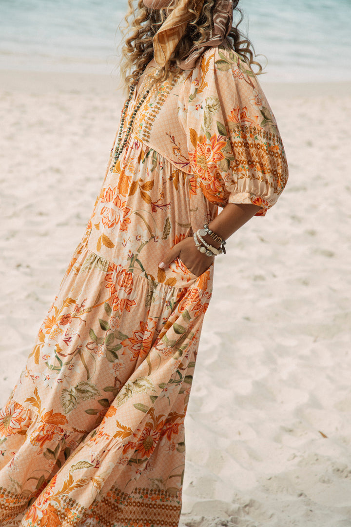 Coral Sands Smock Dress