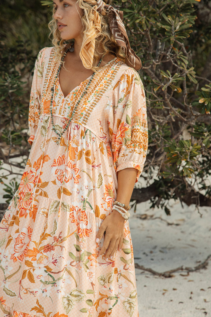 Coral Sands Smock Dress