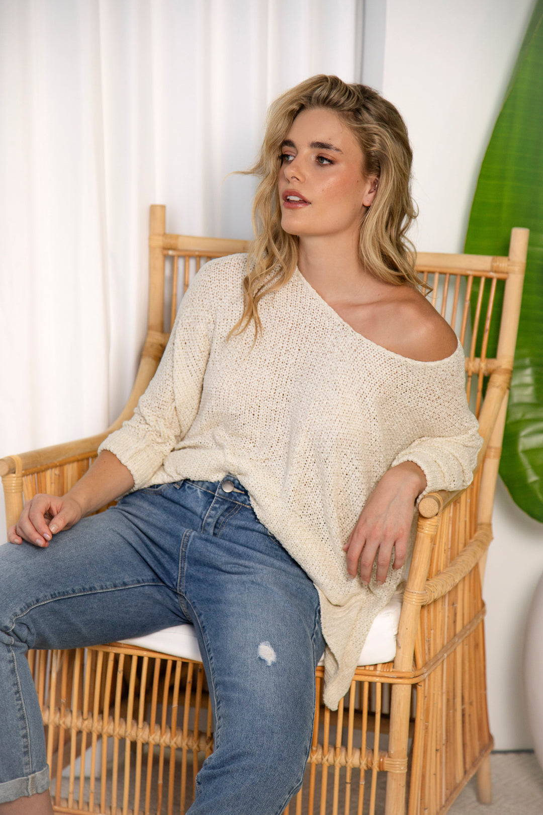 Cove Slouch Knit - Natural