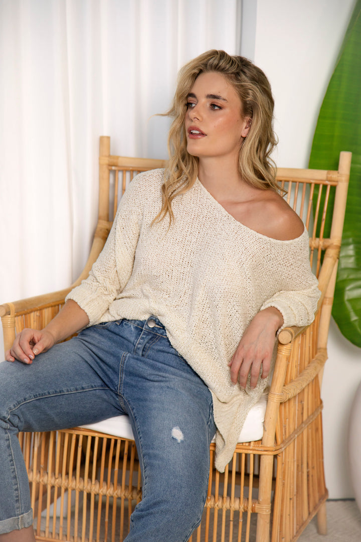 Cove Slouch Knit - Natural