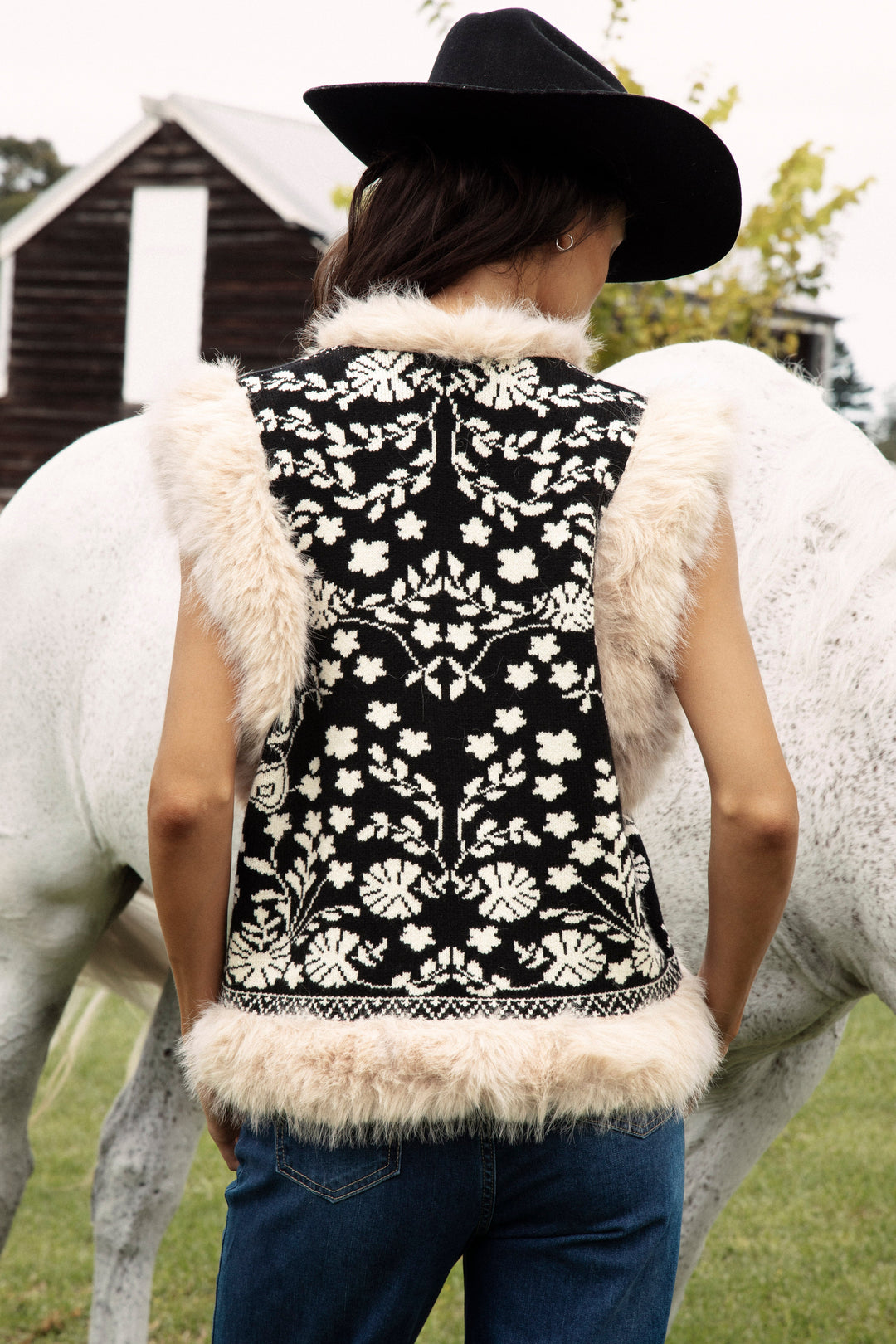 Cowgirl Vest - Black