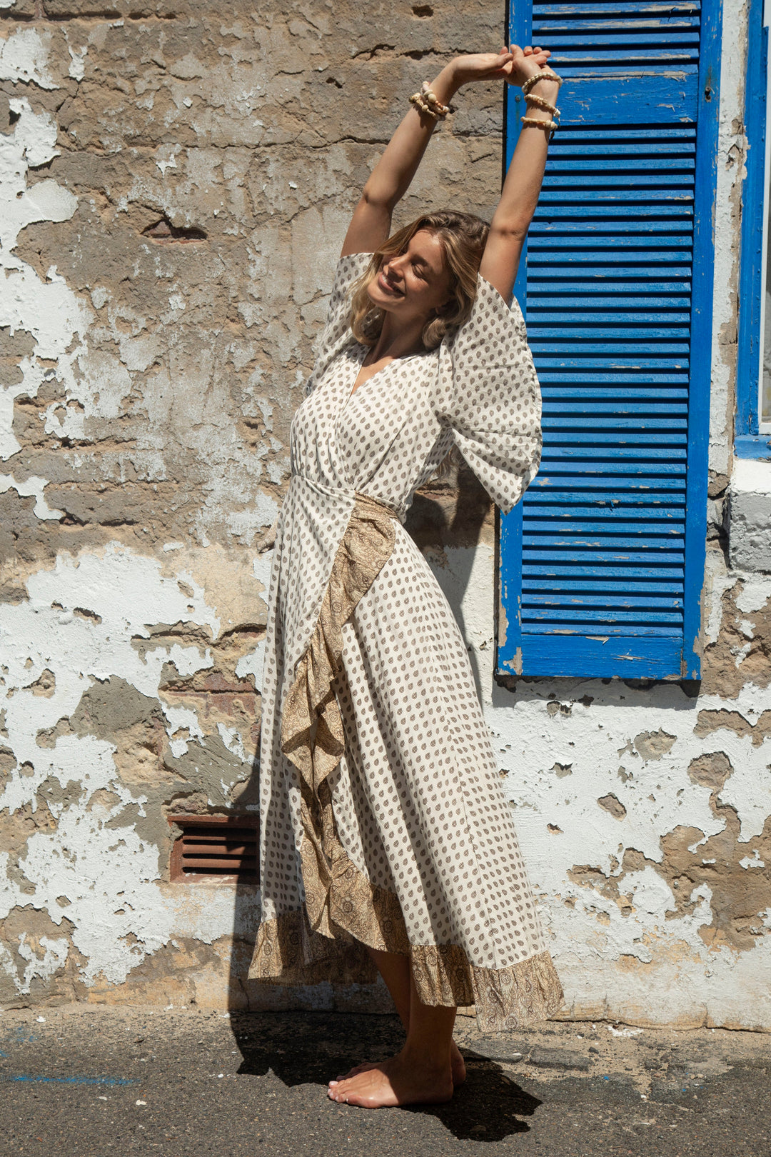 Daisy Wrap Dress - Saffron