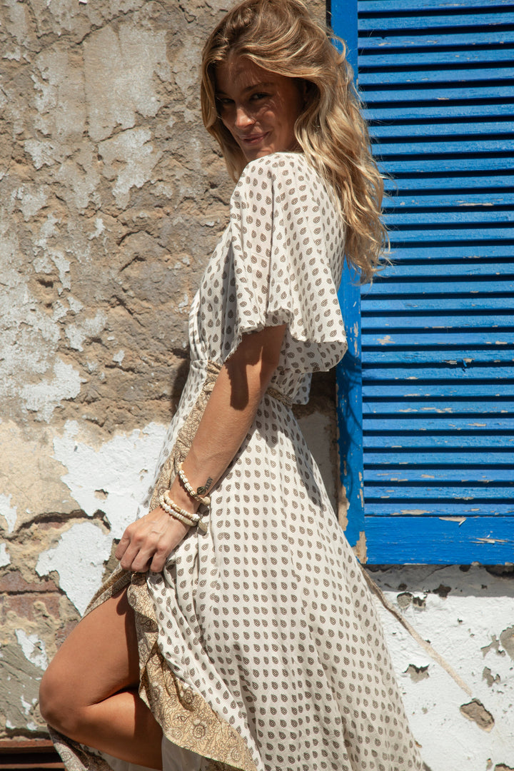 Daisy Wrap Dress - Saffron