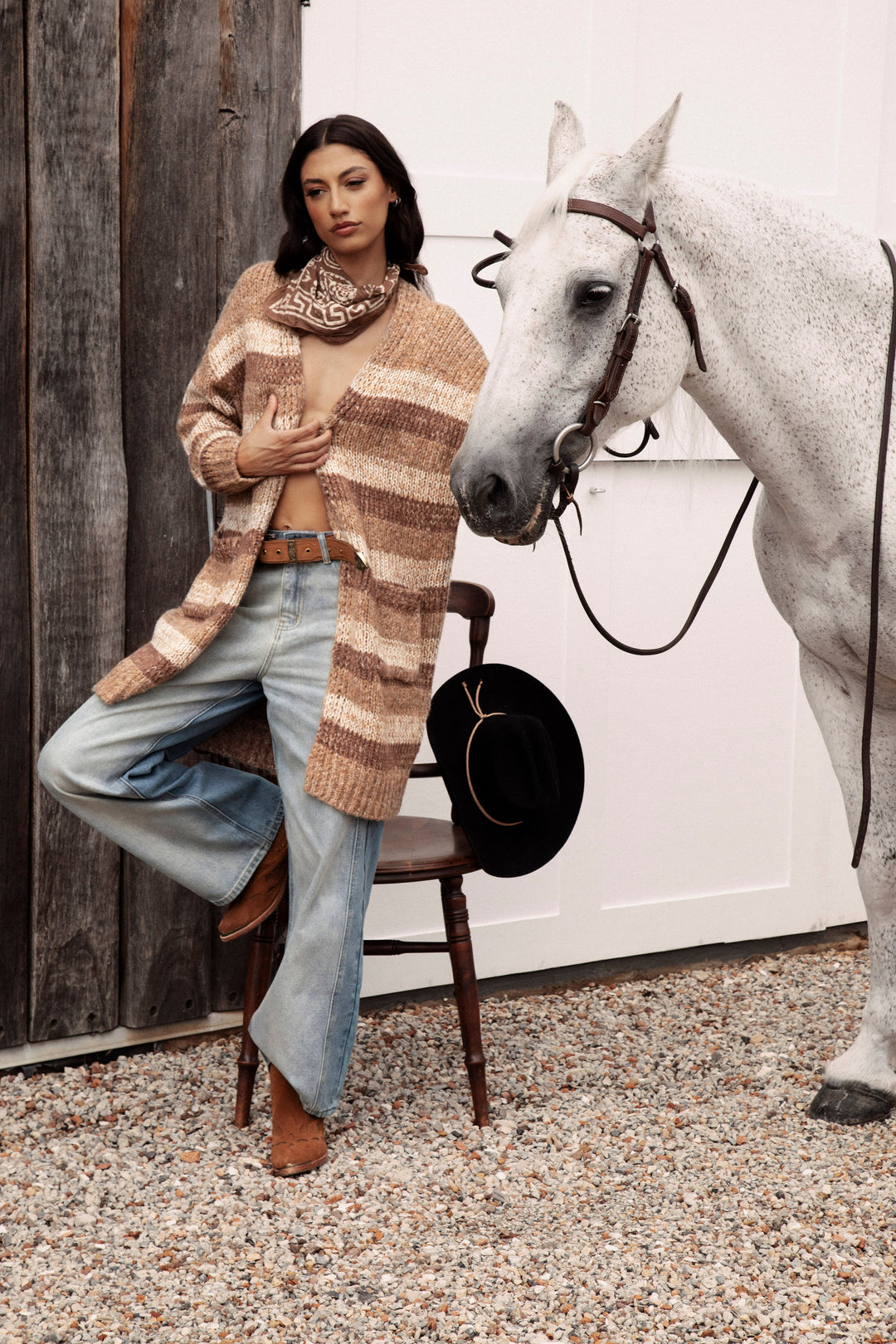 Fall Slouch Cardigan - Cinder