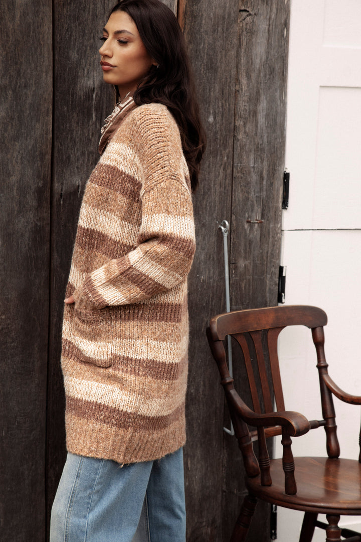 Fall Slouch Cardigan - Cinder
