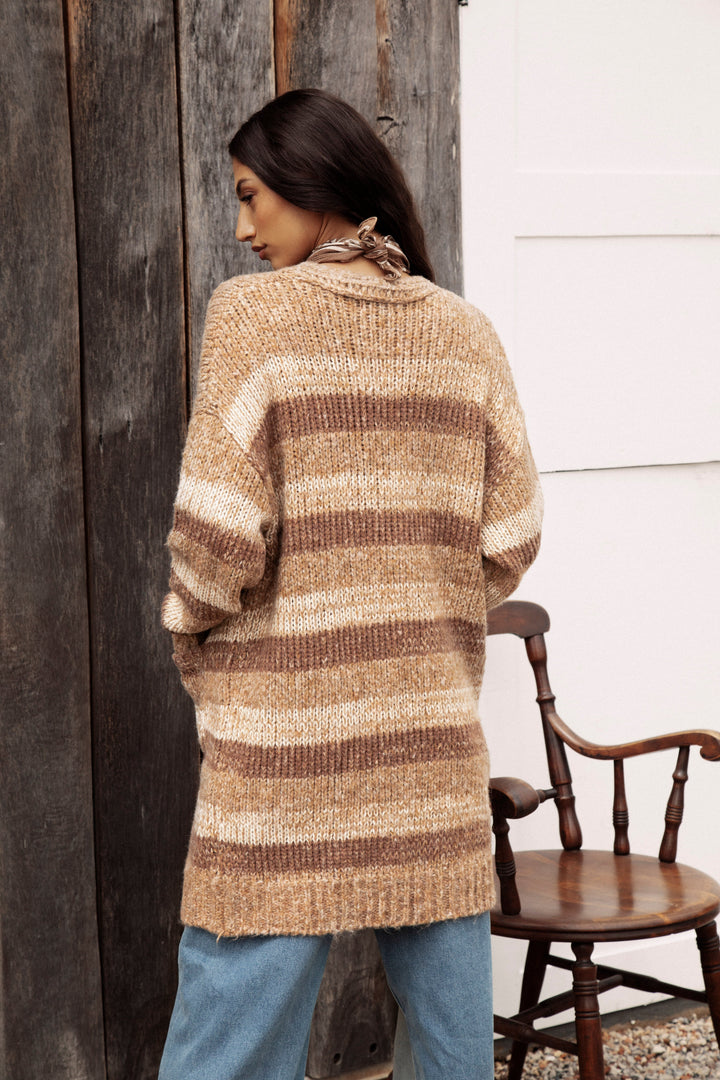 Fall Slouch Cardigan - Cinder