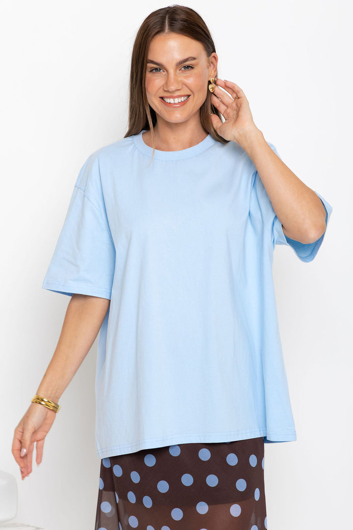 Myles Relaxed-Fit Tee - Blue