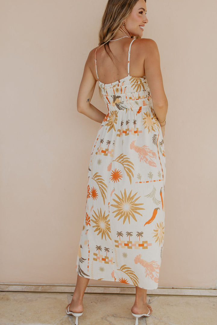Gia Midi Dress - Palmira Print