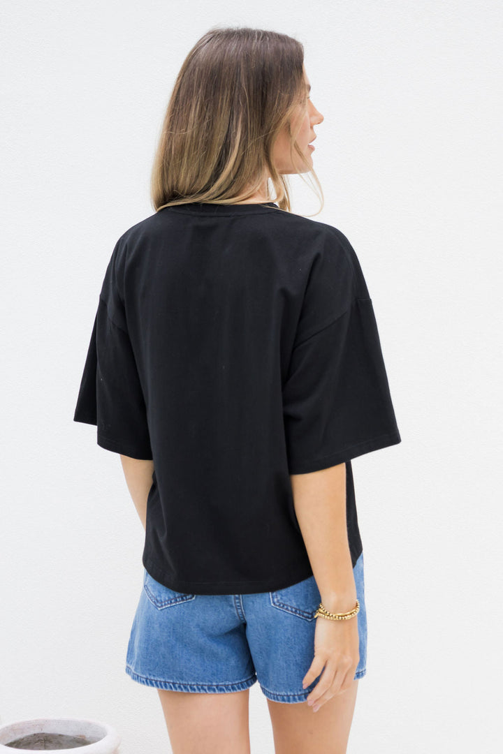 Koah Boxy-Fit Tee - Black