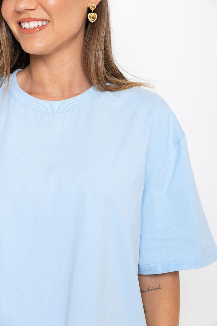 Myles Relaxed-Fit Tee - Blue