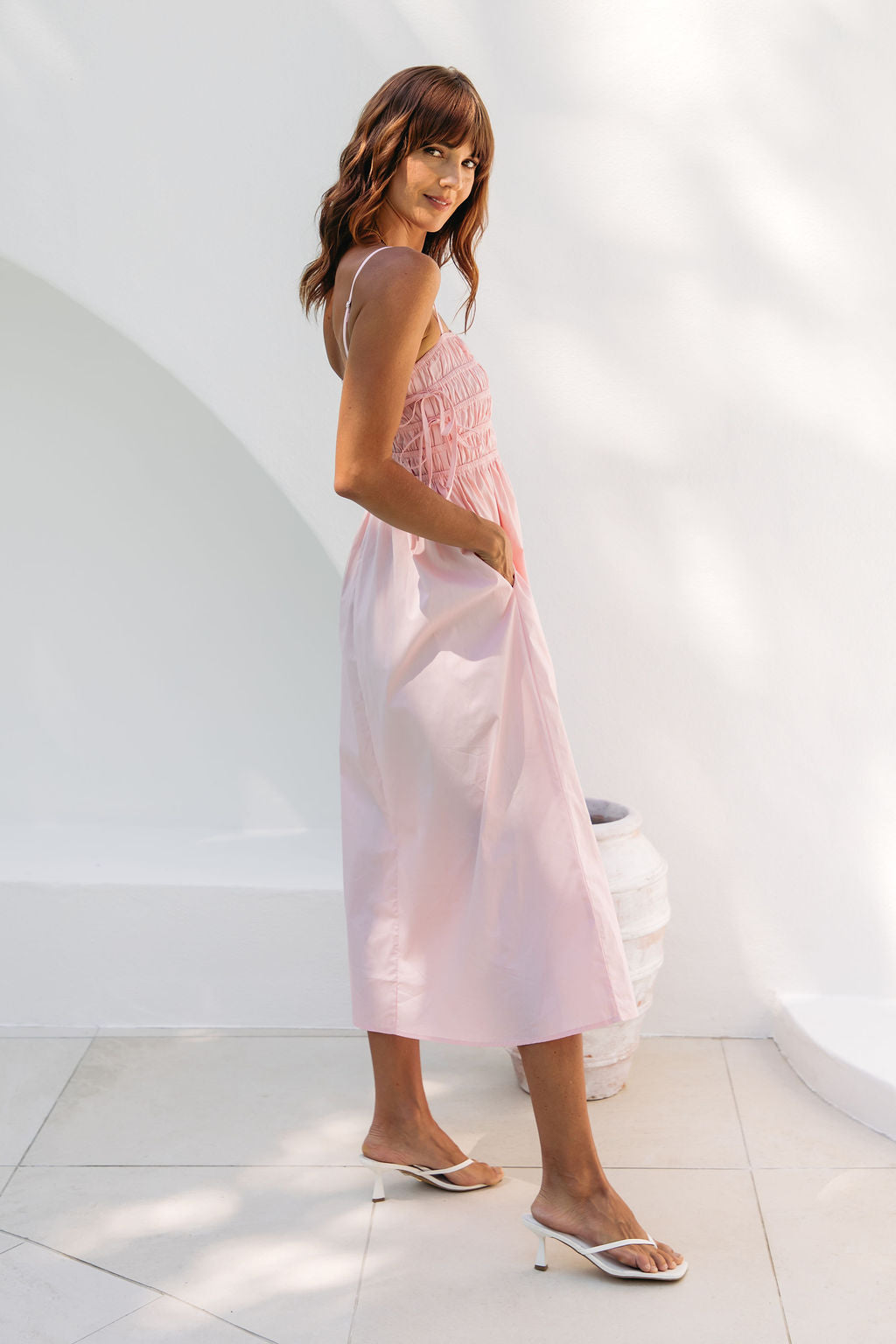 Ruby Midi Dress - Pink