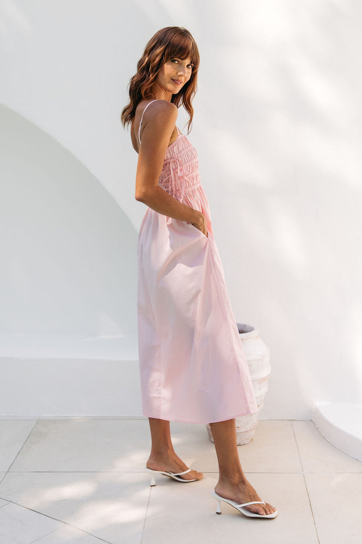 Ruby Midi Dress - Pink