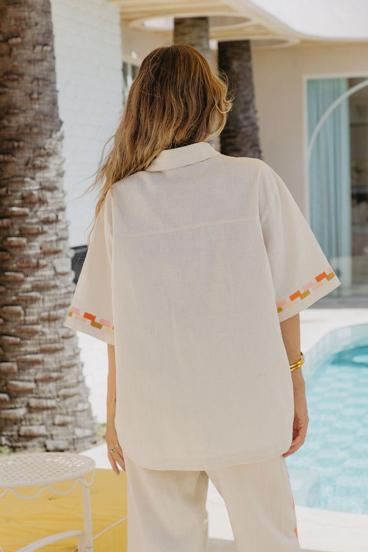 Pia Linen Shirt - Sand