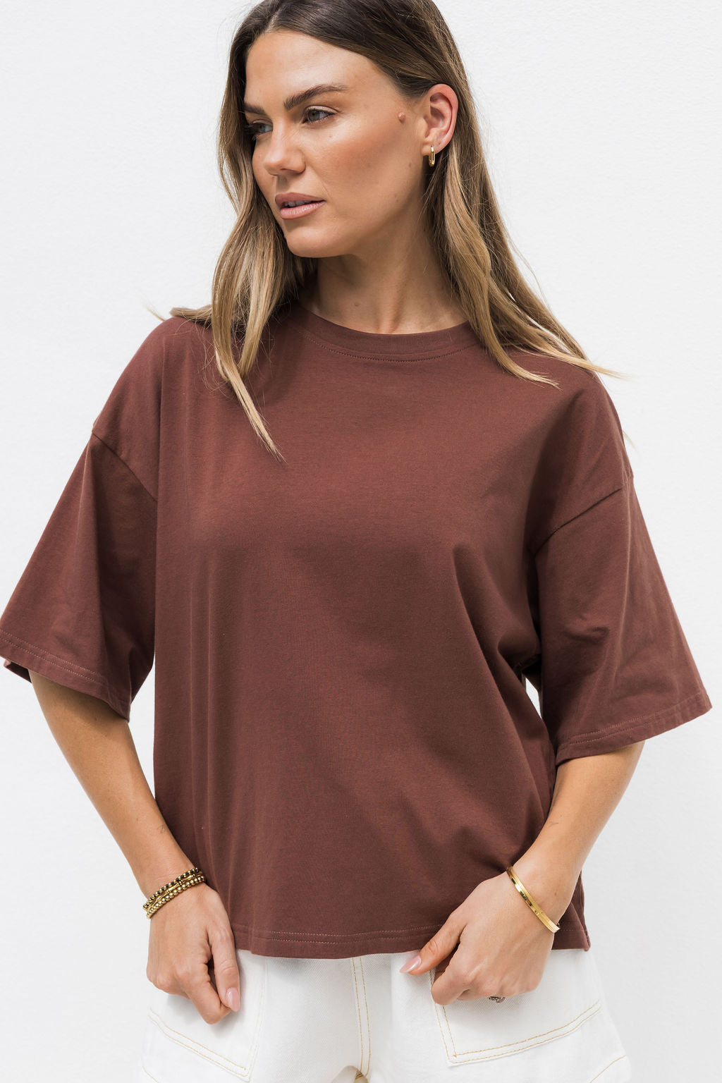 Koah Boxy-Fit Tee - Chocolate