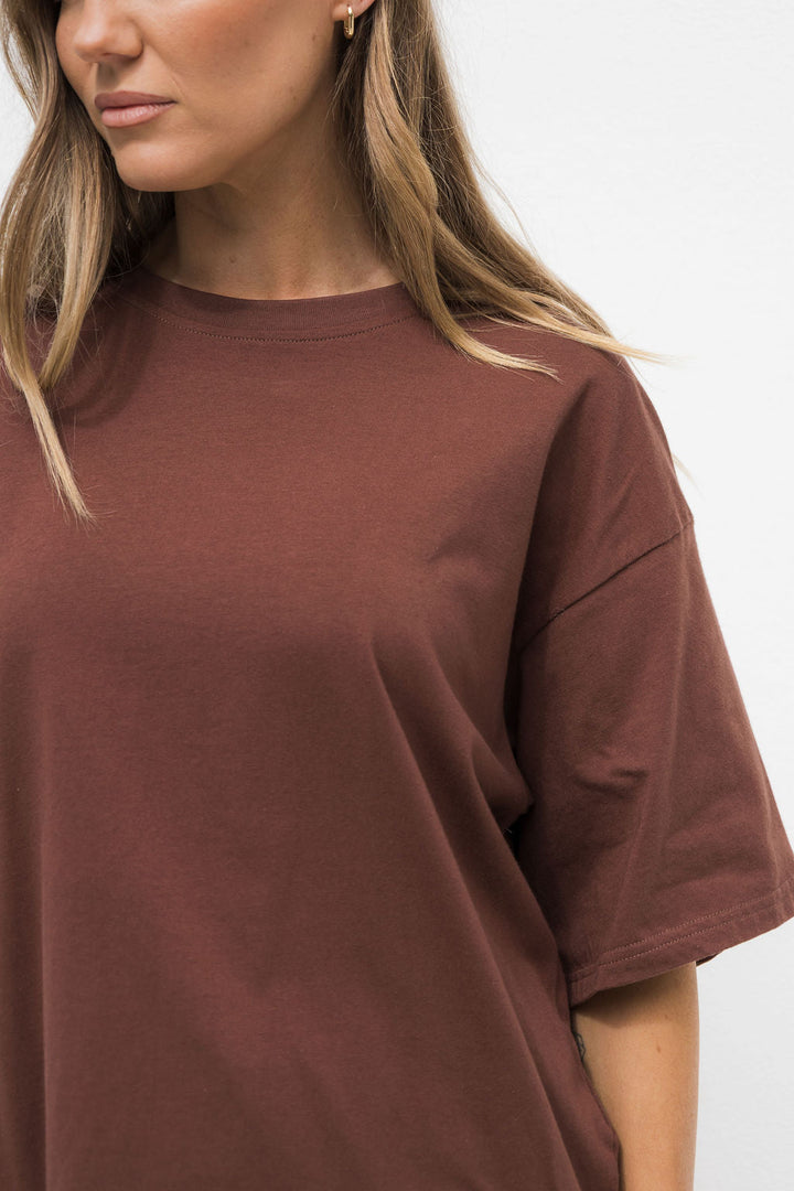 Koah Boxy-Fit Tee - Chocolate