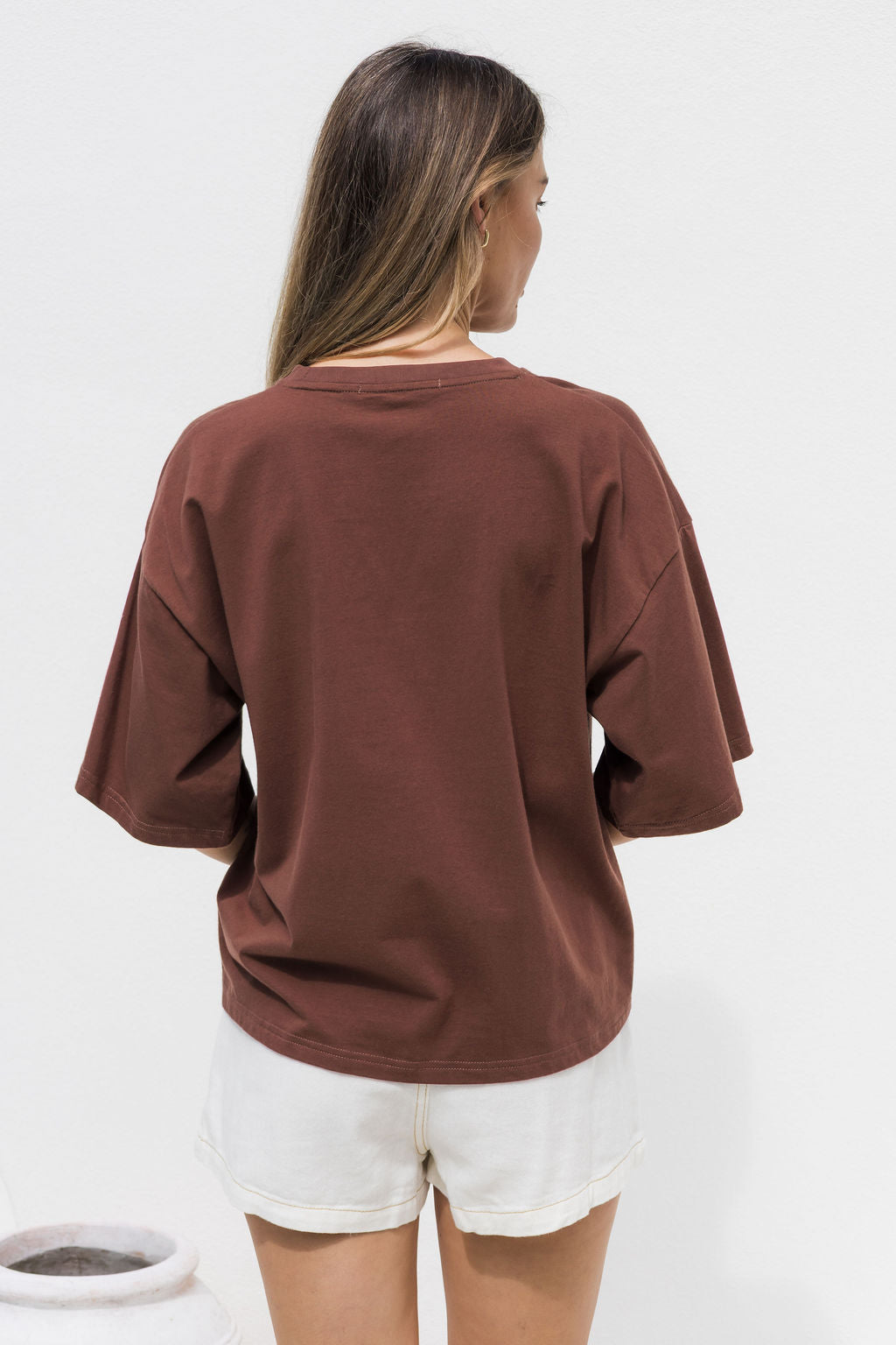 Koah Boxy-Fit Tee - Chocolate