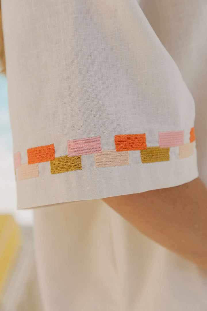 Pia Linen Shirt - Sand