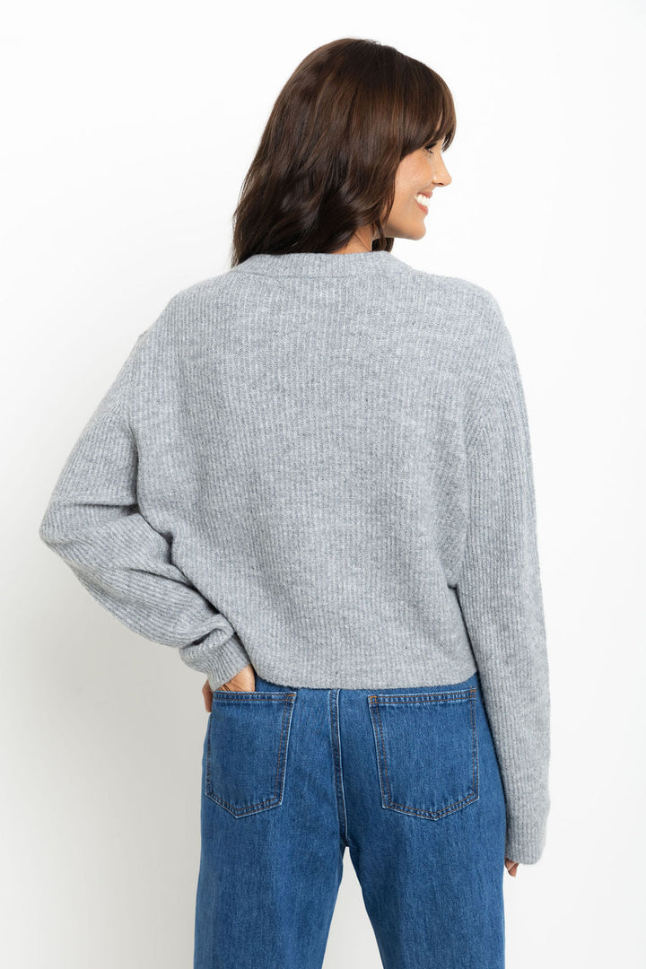Hazel Knit Cardi - Grey