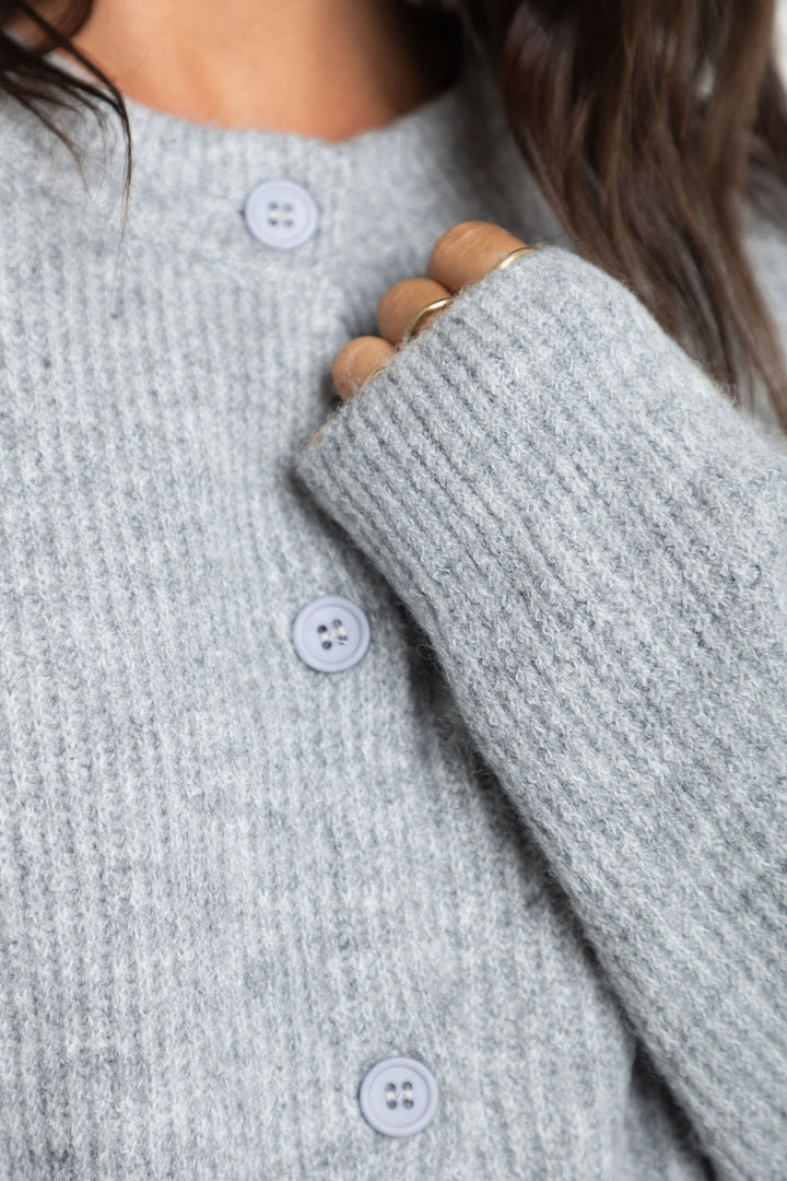 Hazel Knit Cardi - Grey