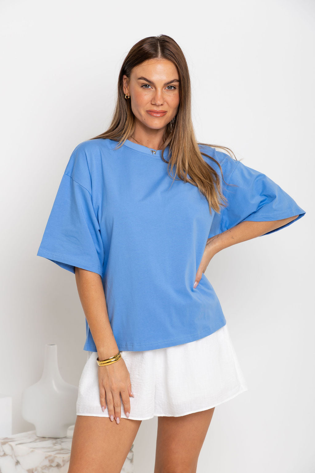 Koah Boxy-Fit Tee - Blue