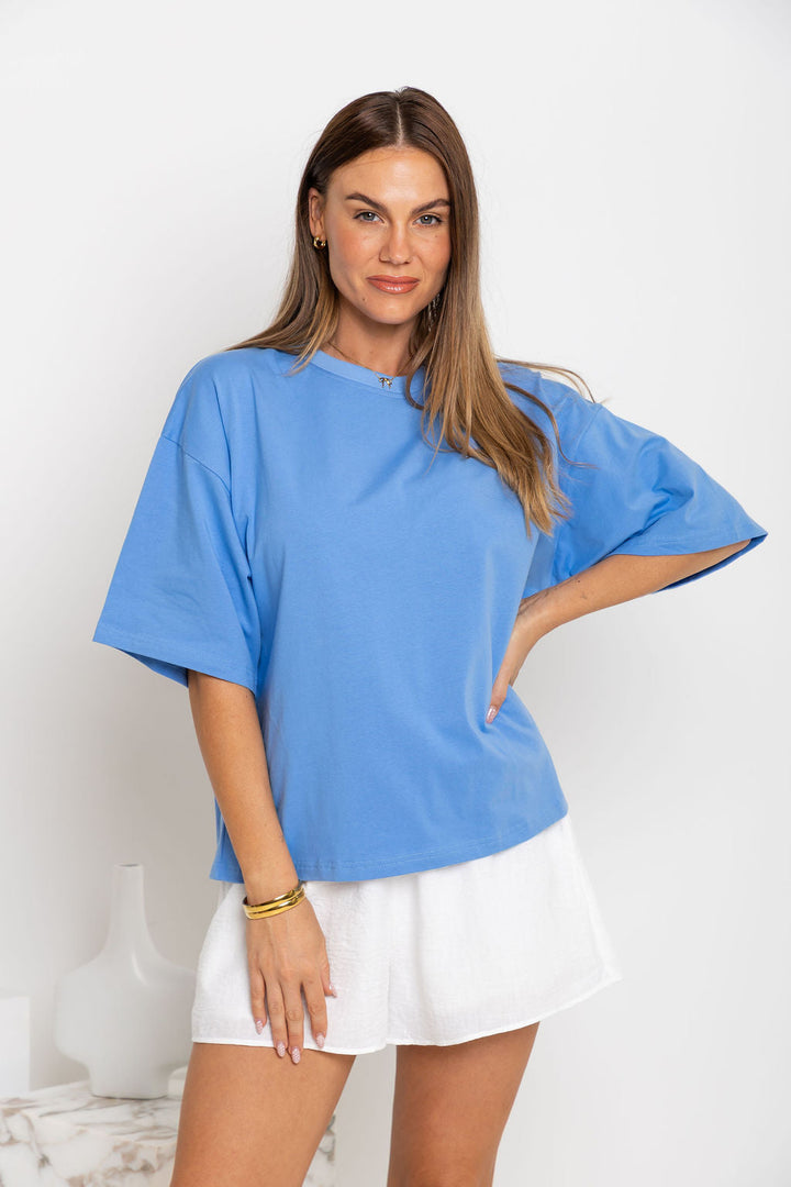 Koah Boxy-Fit Tee - Blue