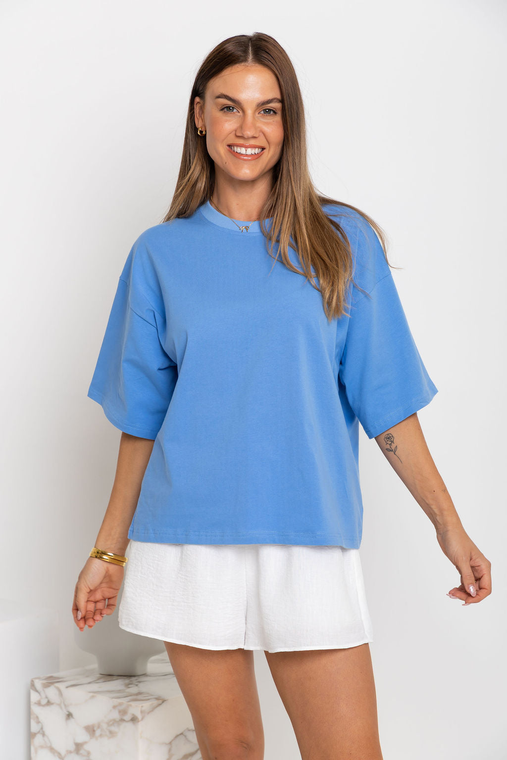Koah Boxy-Fit Tee - Blue