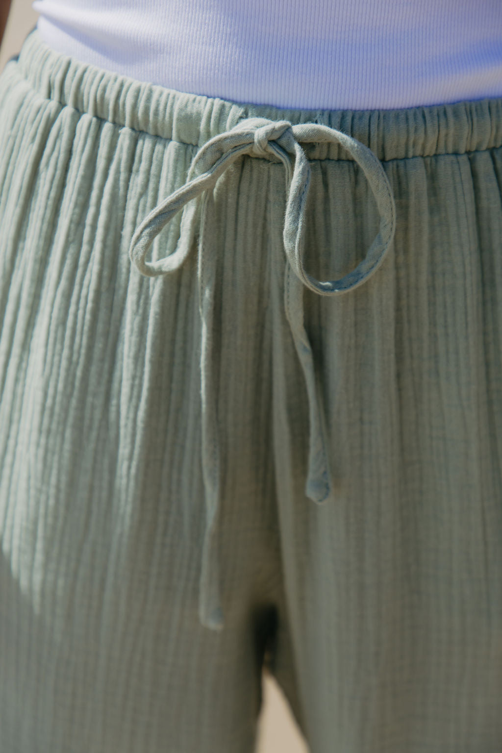 Zulu Cotton Pants - Sage Green