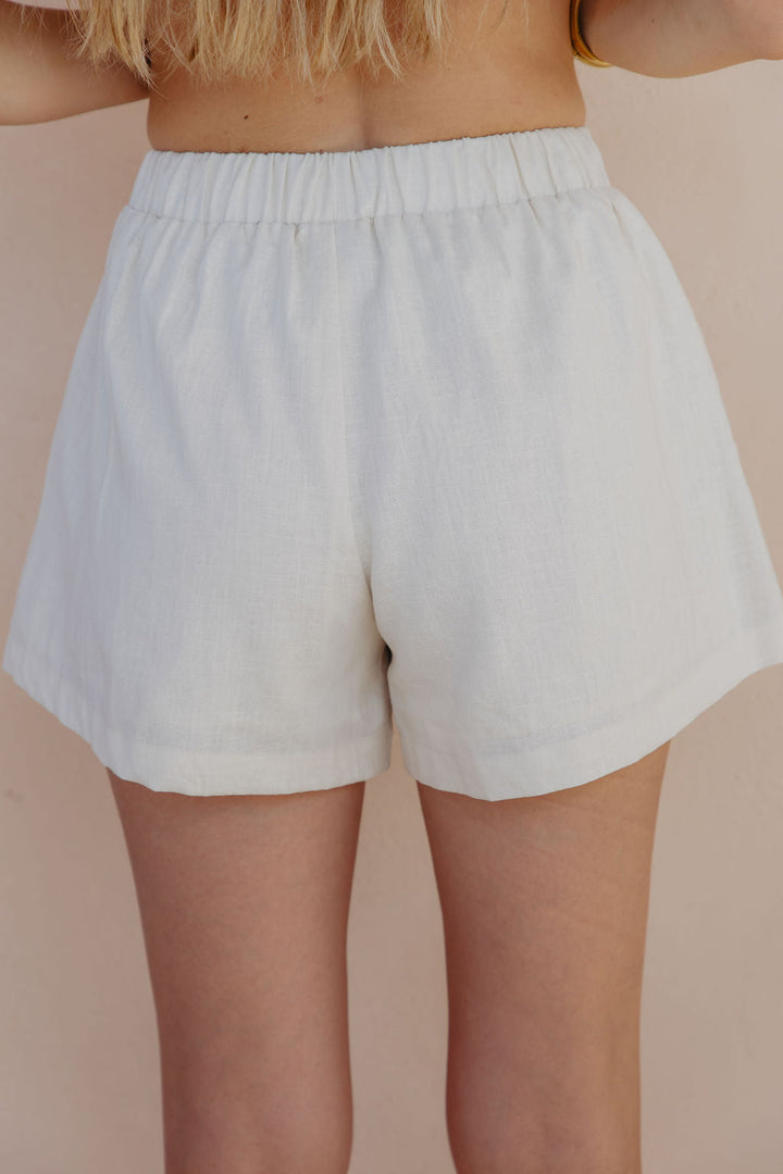 Alba Linen Shorts - Sand