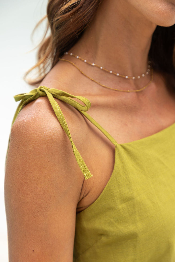 Luka Cami Top - Matcha Green