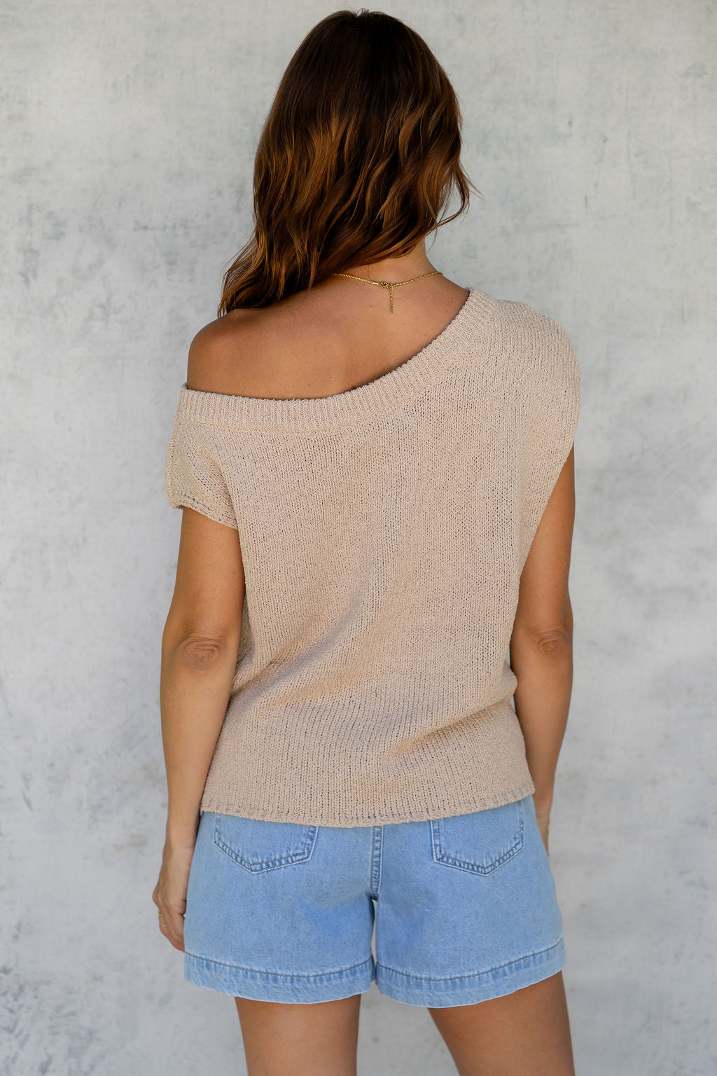 Avalon Off-The-Shoulder Top - Latte