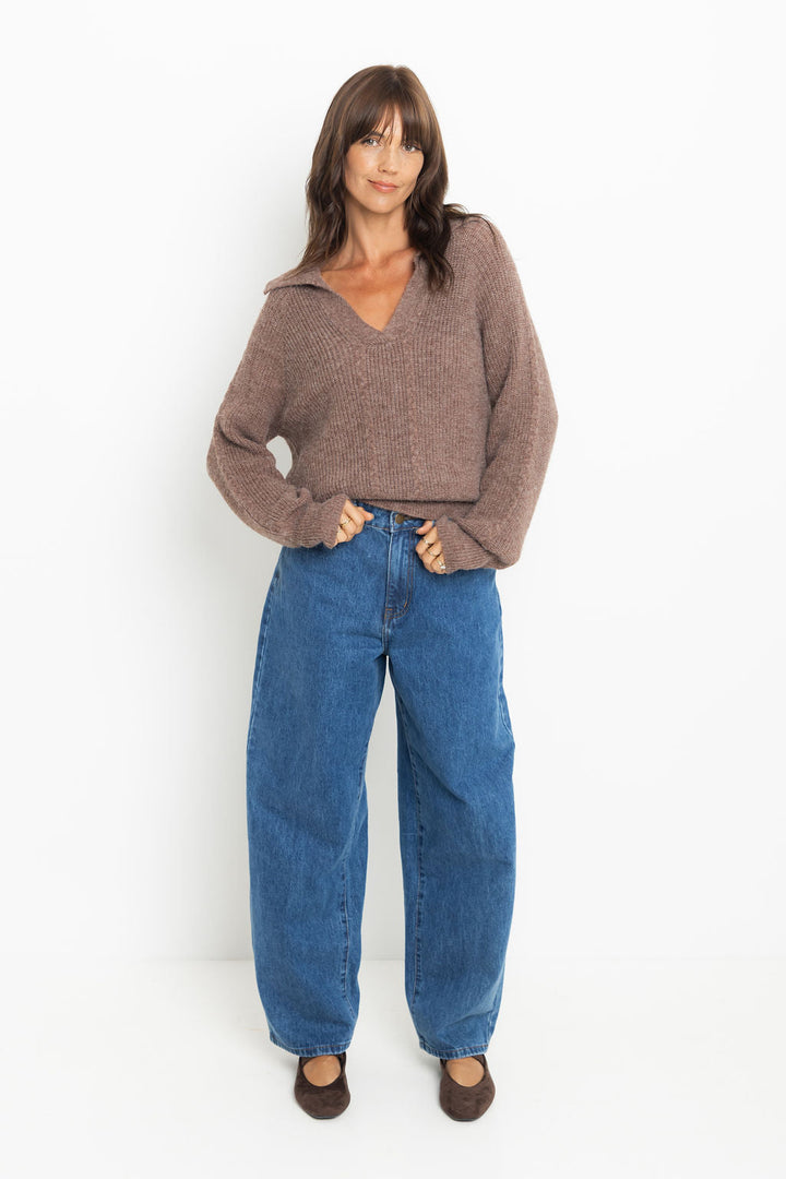Maeve Knit  - Mocha Brown
