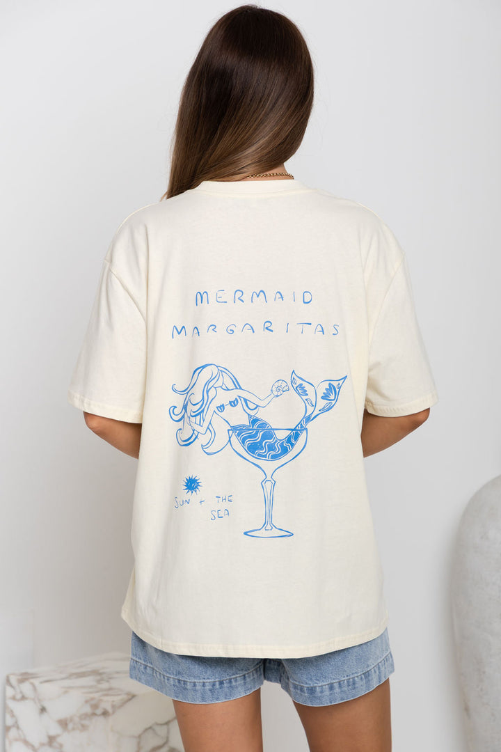 Mermaid Margarita Tee - Cream
