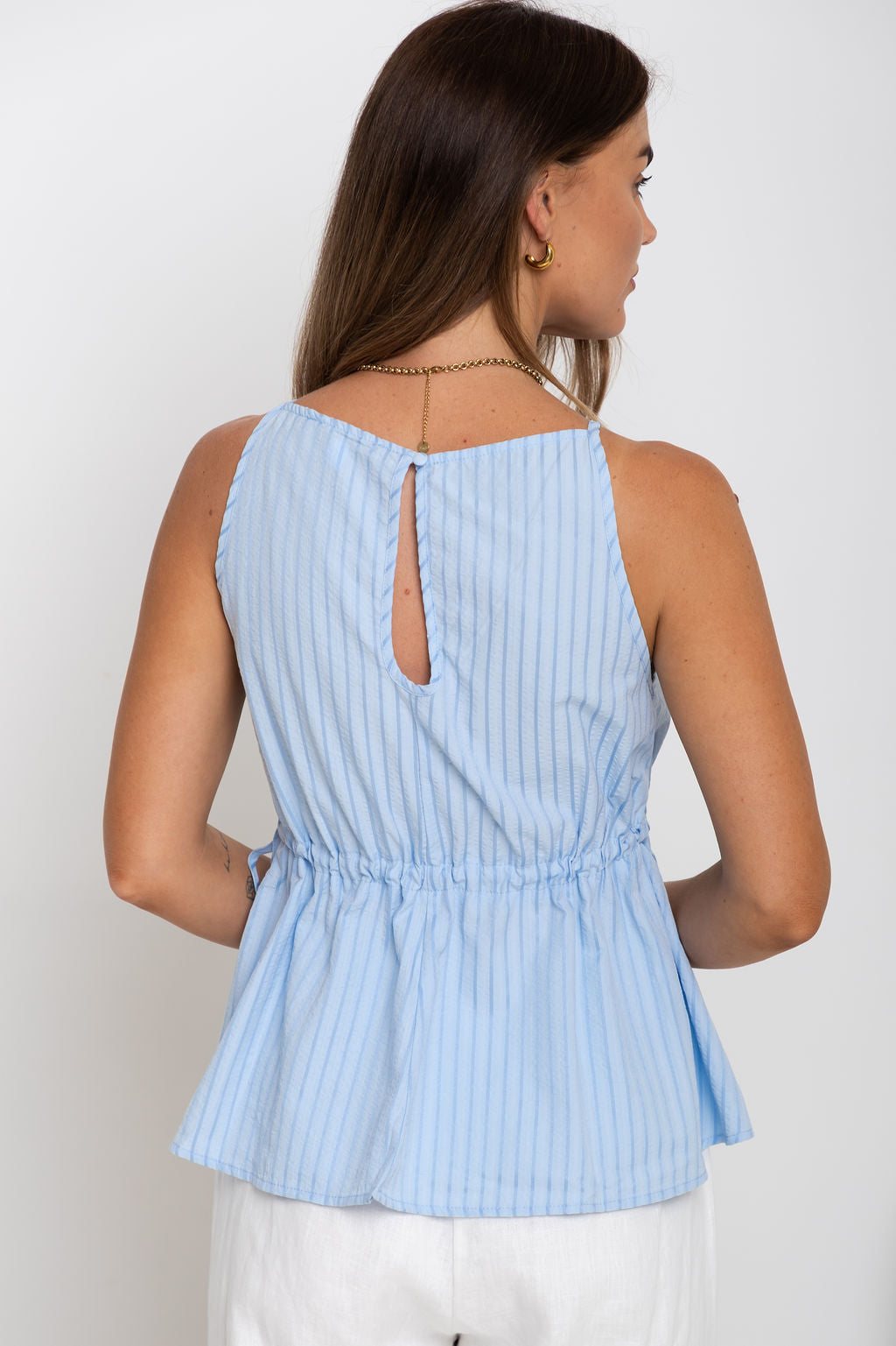 Sara Stripe Top - Blue