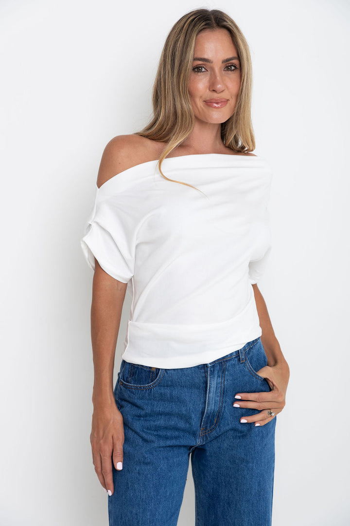 Jaimie Off-The Shoulder Top - White
