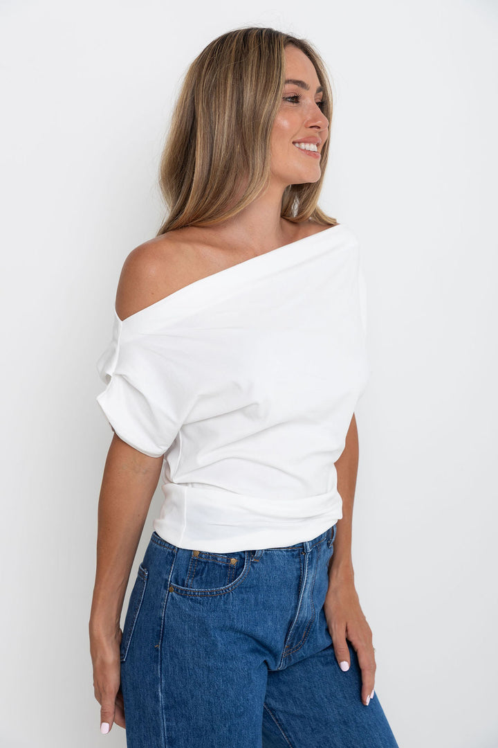 Jaimie Off-The Shoulder Top - White
