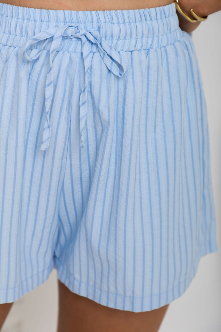 Lennon Stripe Shorts - Blue