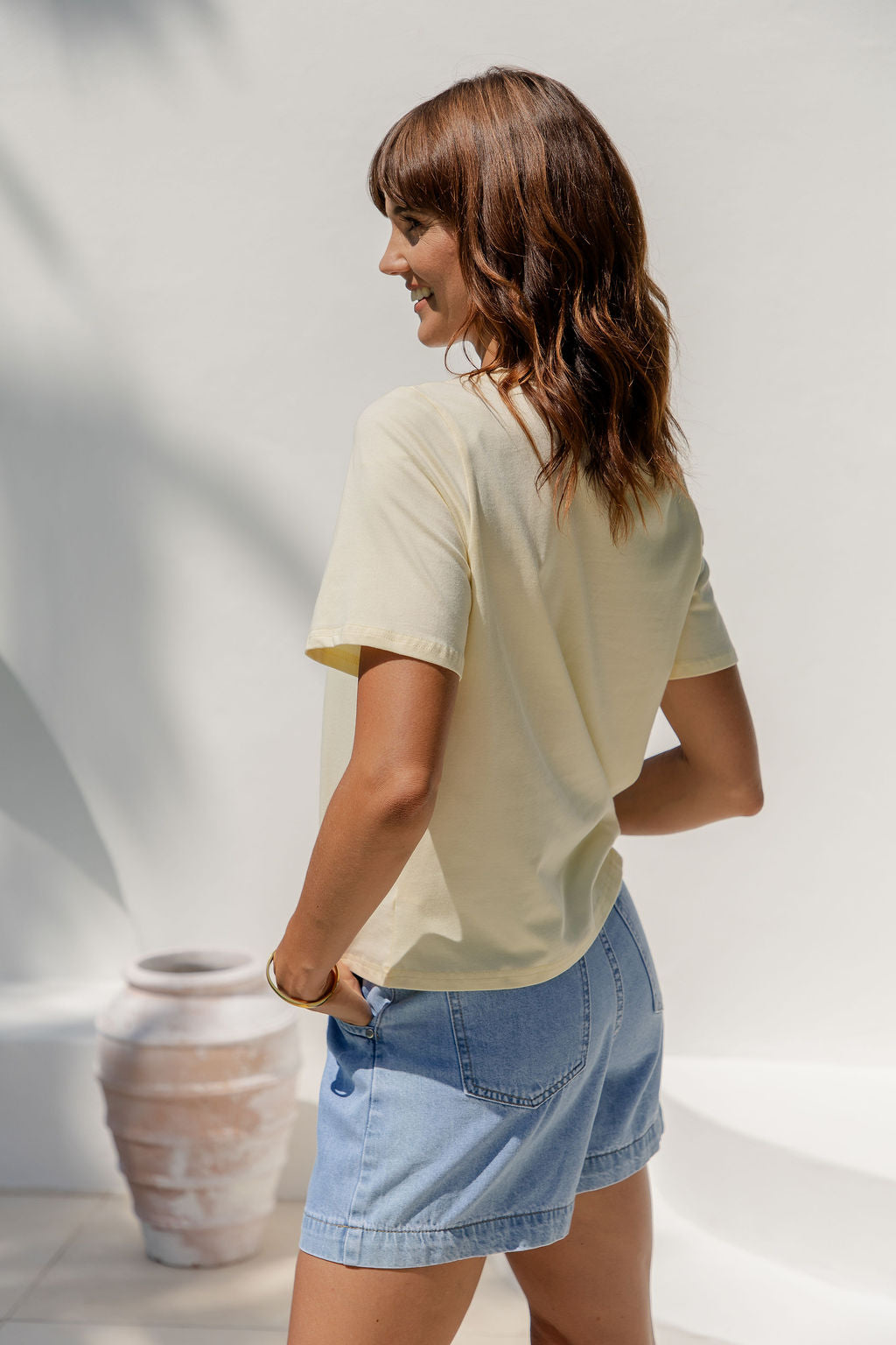 Baylee Basic Tee - Yellow