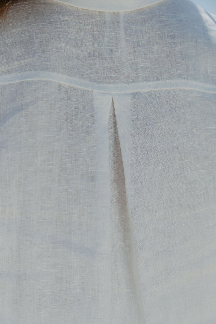Ada Relaxed-Fit Linen Shirt - White