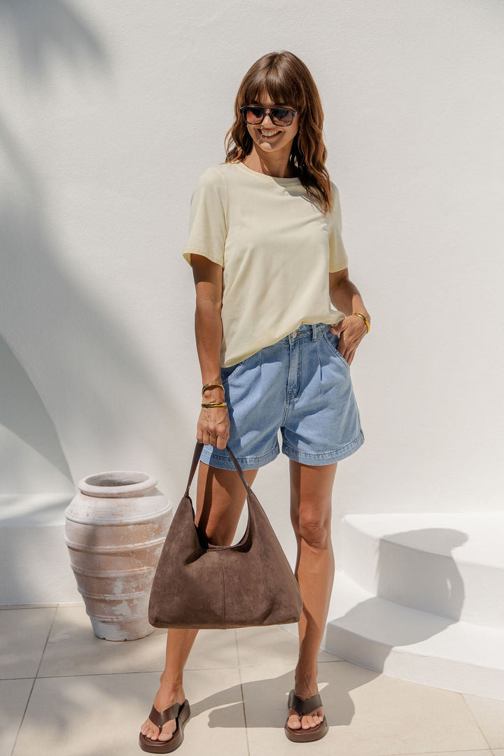 Baylee Basic Tee - Yellow