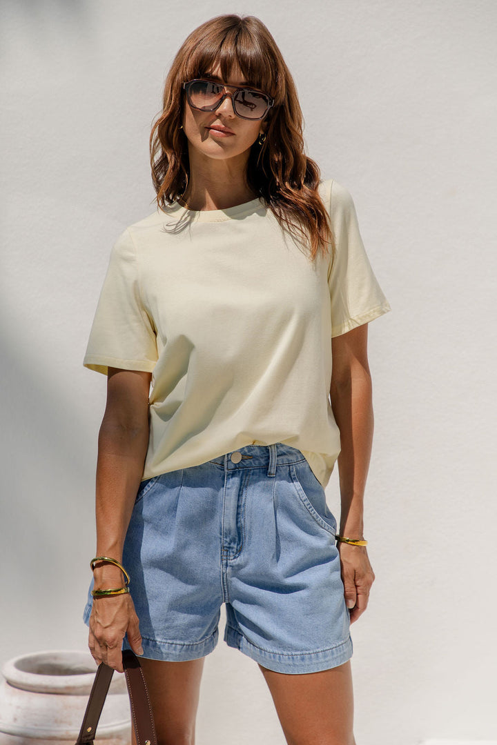 Baylee Basic Tee - Yellow