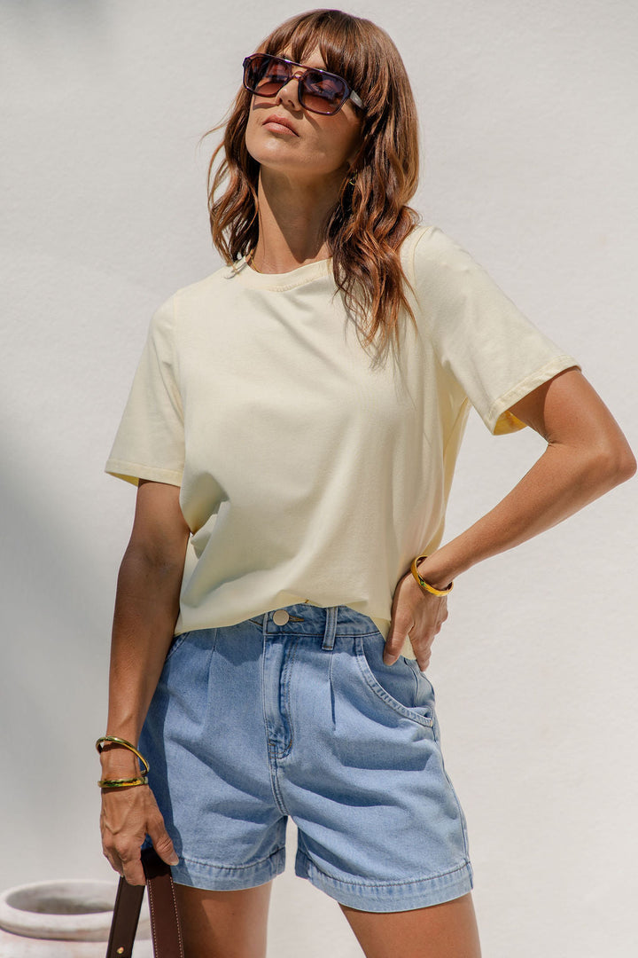 Baylee Basic Tee - Yellow