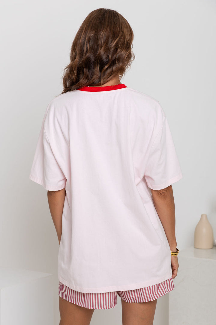 Tulum Shell Print Tee - Pink