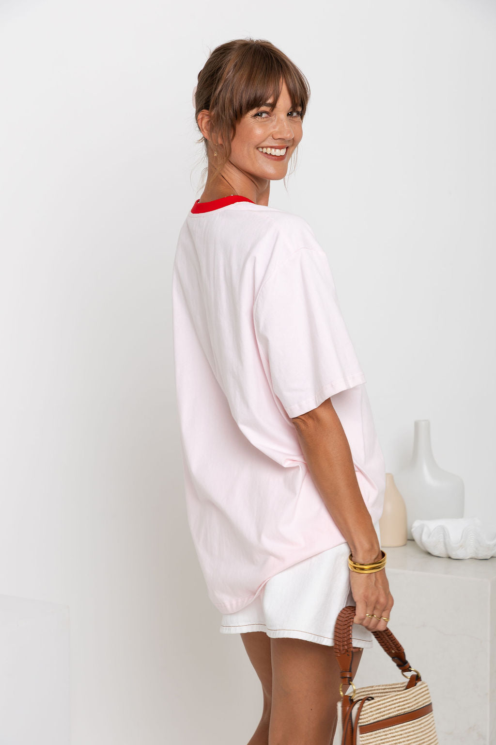 Tulum Shell Print Tee - Pink