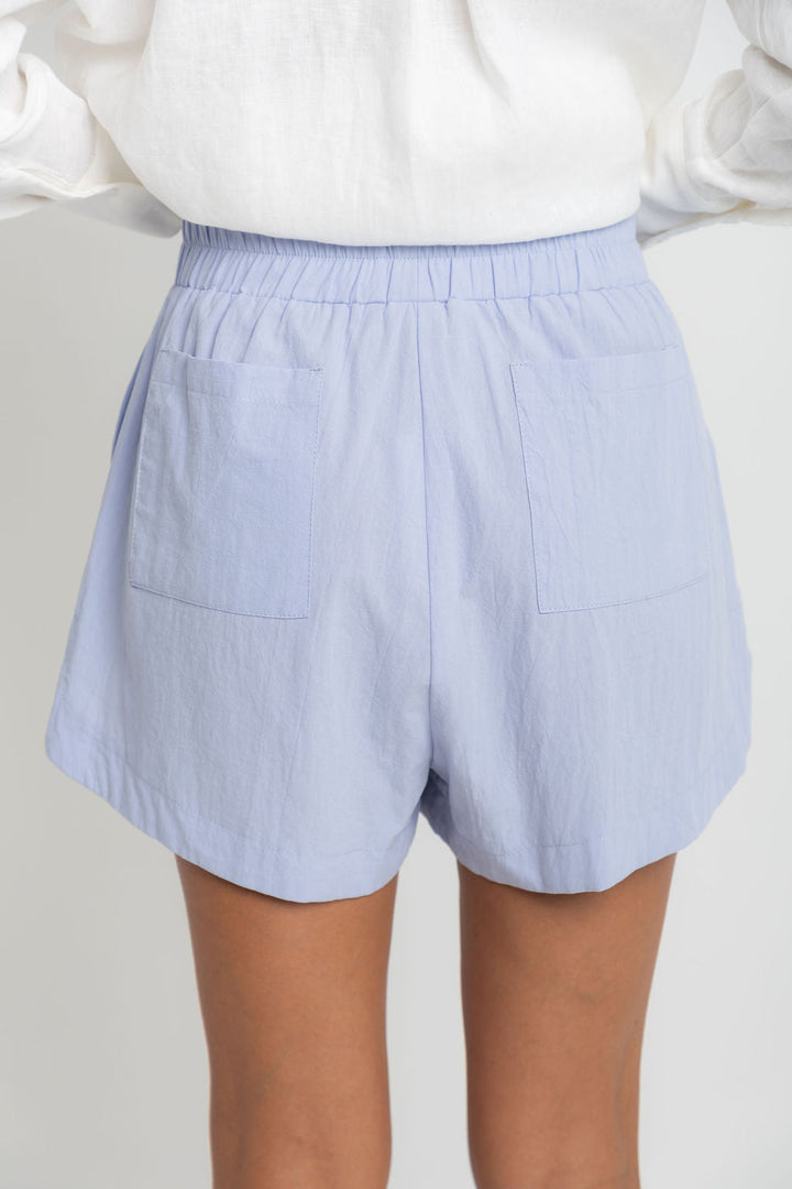 Bowie Cotton Shorts - Chalk Blue