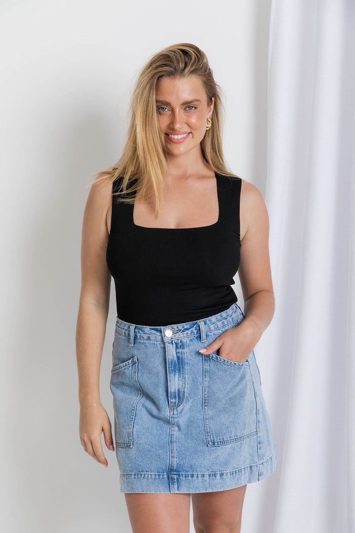 Vera Tank Top - Black