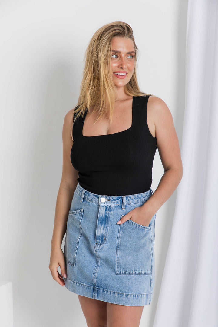 Vera Tank Top - Black