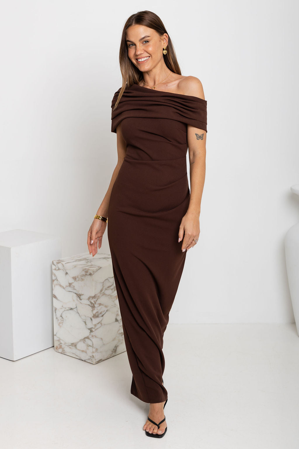 Carrie Maxi Dress - Choc